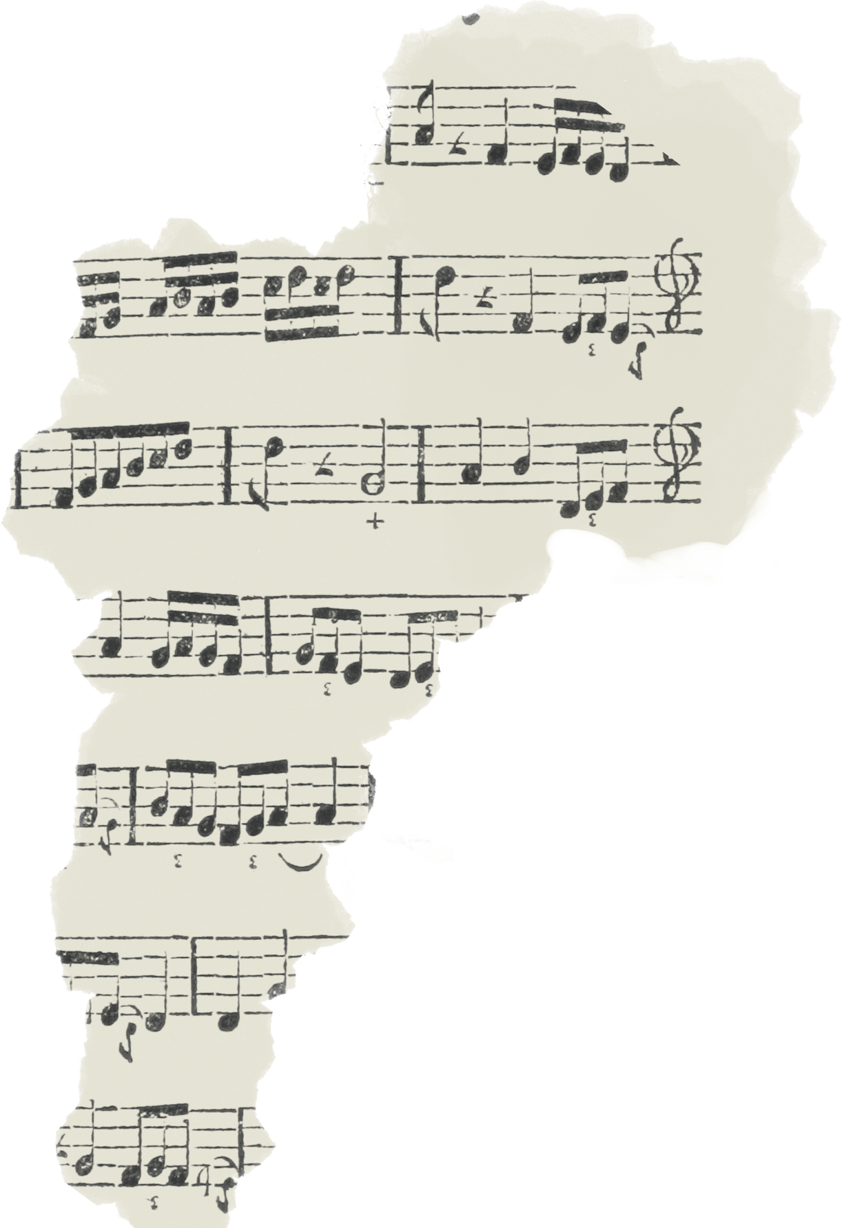 Old Tattered Music Sheet
